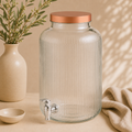 Glazen pot 4.9L - met kraantje