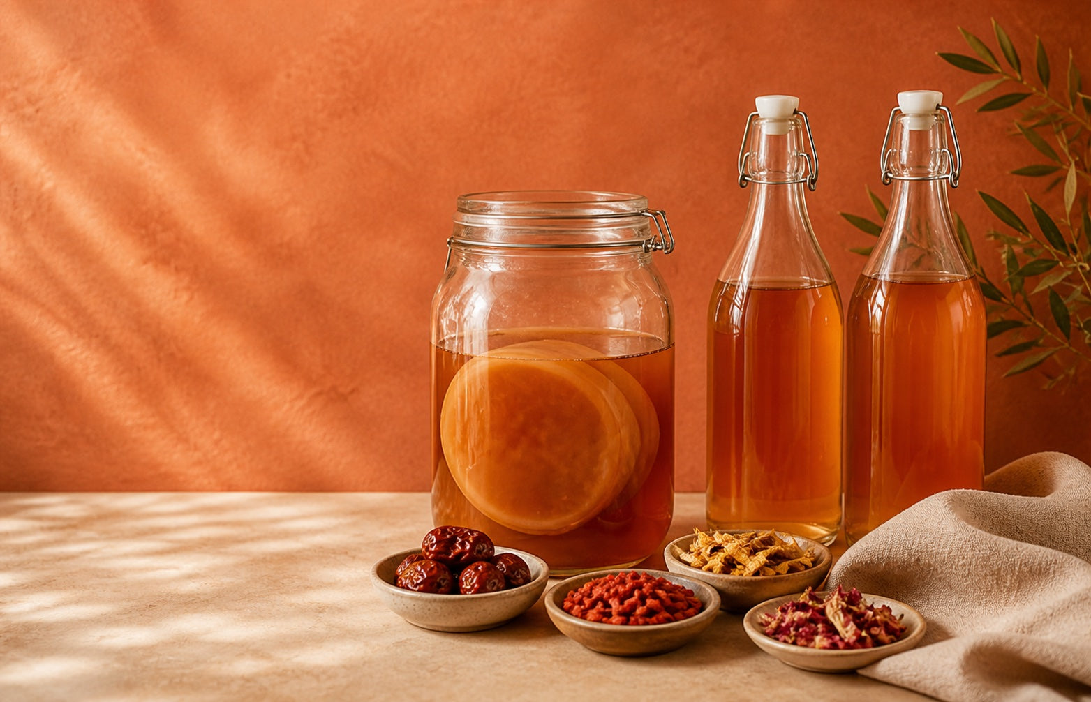 Kombucha, SCOBY en botanische ingrediënten in het Elixx atelier
